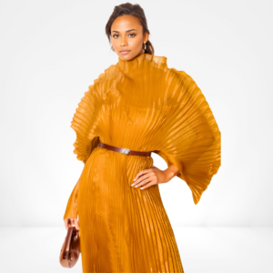 Golden Hour Pleated Maxi Dress