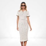 Riviera Stripe Polo Dress