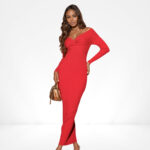Scarlet Twist-Front Dress