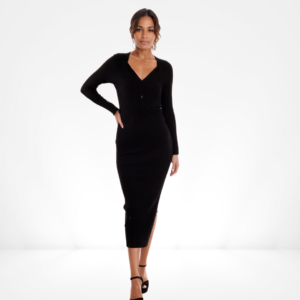 Midnight Embrace Knit Dress